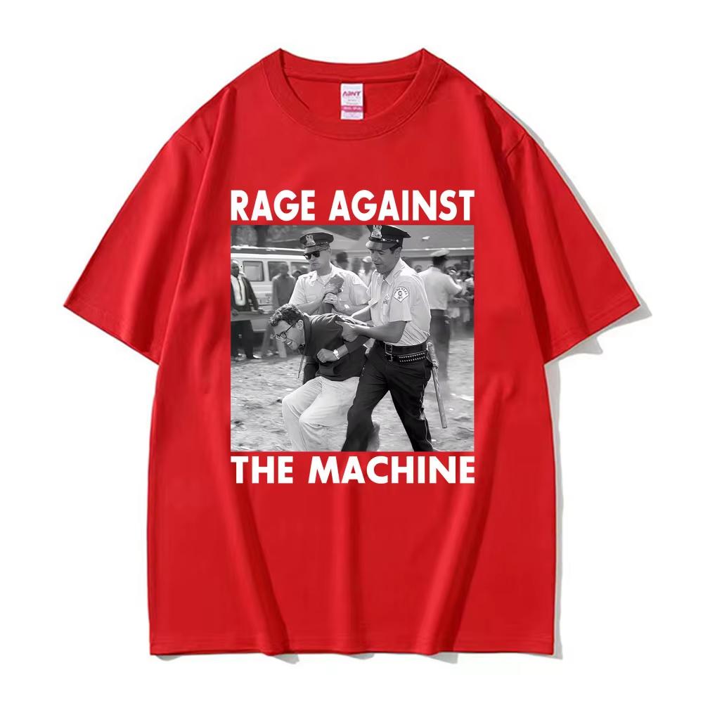 Bernie Sanders Funny Meme Tshirts Rage Against The Machine Graphics T Shirt Men Women Vintage High Street Short Sleeve Top
