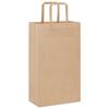 VidaXL Paper Bags 250 Pcs with Handles Brown 21x11x36 Cm, Paper Bag, Paper Gift Bag, Paper Gift Bag, 4101813