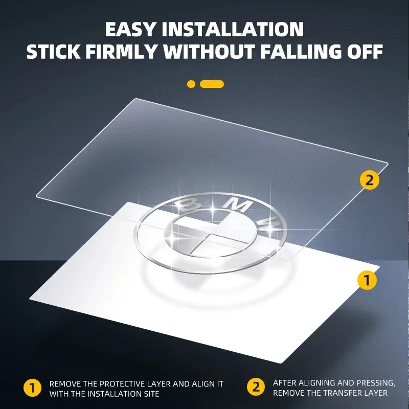 2/5/10pcs 3D Metal Car Emblem Sticker Decor Badge Decal Interior For Bmw E46 E39 E90 E60 E30 F10 F11 F20 F30 G20 G30 X1 X3 X5 Z4