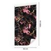 Marble Black and Burgundy Wallpaper for Living Room and Bedroom 50x1000