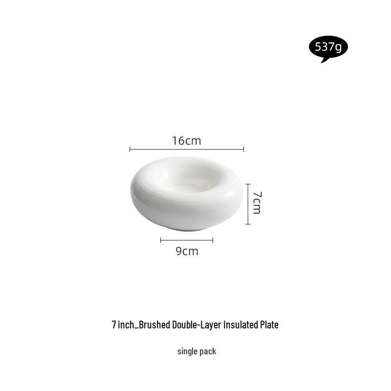 

Artistic White Insulated Deep Plate for High-End Hotel and Restaurant Cold Dishes No specification
