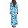 Women's Three-quarter Sleeves Fashionable Floral Print Loose Casual Comfortable Dress