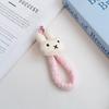 Miffy Rabbit Plush Phone Case Lanyard: Handheld Anti-lost Wrist Strap Keychain Pendant.