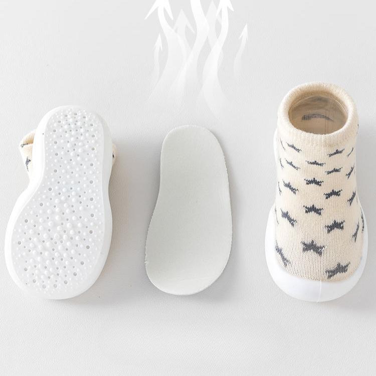 New Baby Toddler Shoes Indoor and Outdoor Baby Soft Sole Floor Shoes and Socks Double Socks Body Non-slip and Breathable
