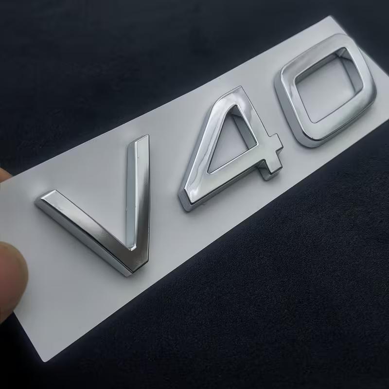 1 Stück 3D ABS Heckklappen Buchstaben Logo Emblem Abzeichen Aufkleber V40 V50 V60 V70 V90 Zubehör