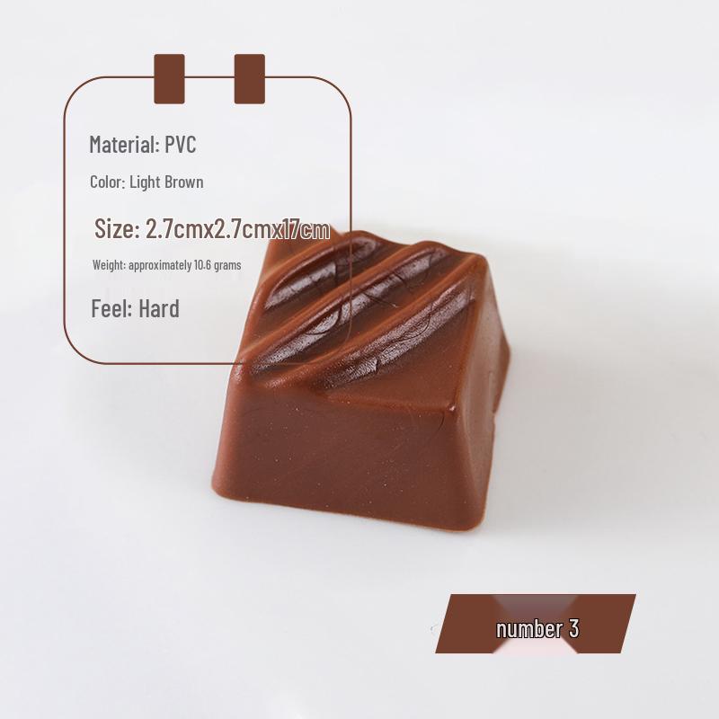 PVC Chocolate Model Props for Dessert Shop and Photography Display