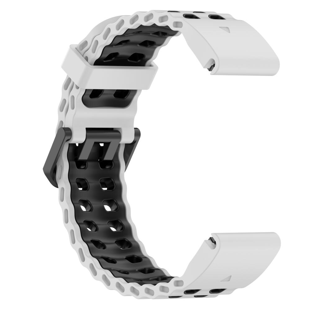 QuickFit 22mm 26mm Fenix8 Uhrenarmband Für Garmin Fenix E 8 47mm 51mm 7 7X 6 6X/Epix Pro/Enduro 3 Zweifarbiges Silikonarmband