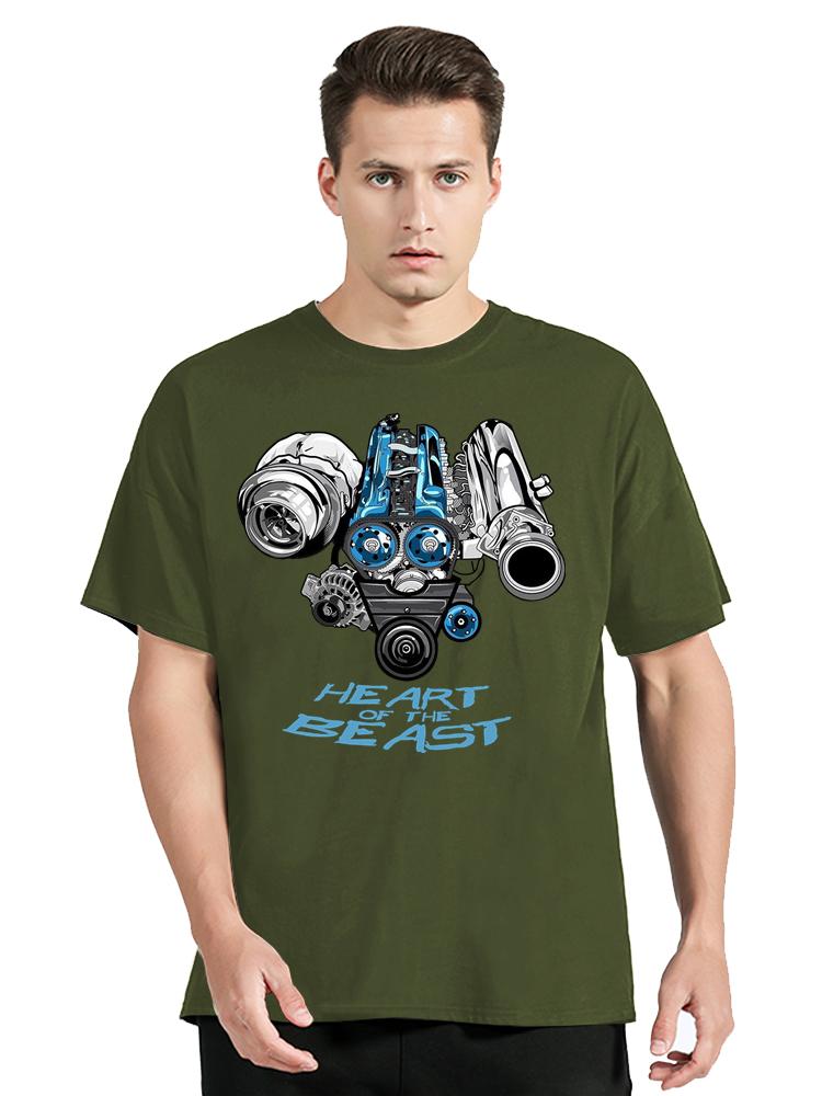 Japan Car 2JZ Engine Turbo Tuning JDM Printing T-Shirt Custom Casual Cotton O-Neck Tshirtunisex Clothing Oversized T Shirt
