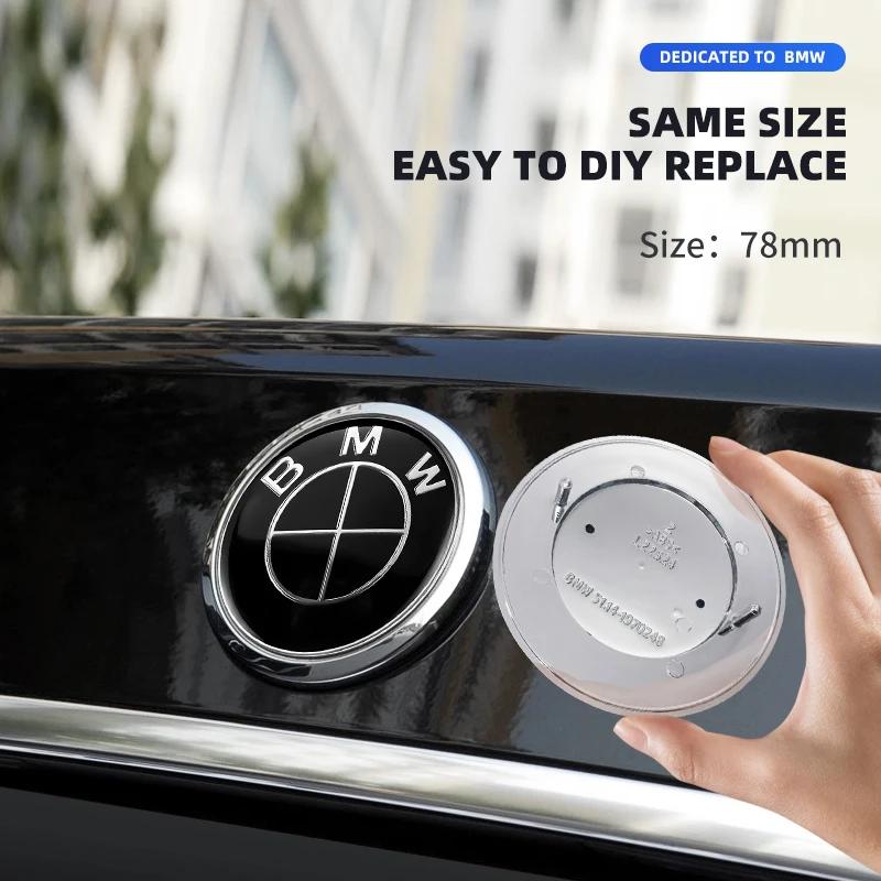 1 pz 78mm 51141970248 Emblema Auto Logo Badge Posteriore Accessori Styling per BMW E66 E53 X5 E46 E39 E38 E90 E60 E36 F30 F20 F10