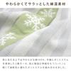 Riveer Gauze Blanket, Single, Triple-Layered Gauze, Shimaenaga Print, Cotton Blend, Summer Blanket, Lightweight Throw (Green)
