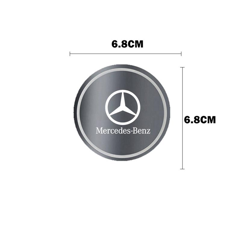 FA9LED Luminous Car Water Cup Holder Coaster Lamp For Mercedes Benz W203 W204 W205 W210 W211 W212 W221 W222 CLS CLA CLK SLK GLK