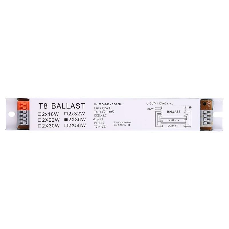 1Pc Home Lamp Electronic Ballast 2x36W T8 Linear Fluorescent Ballast for UV Germicidal Lamp, Fluorescent Lamp Durable