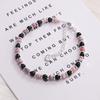 VENTFILLE 925 Sterling Silver Star Love Heart Pendant Round Bead Pearl Bracelet For Girls Sweet Romantic Style Gifts For Lovers
