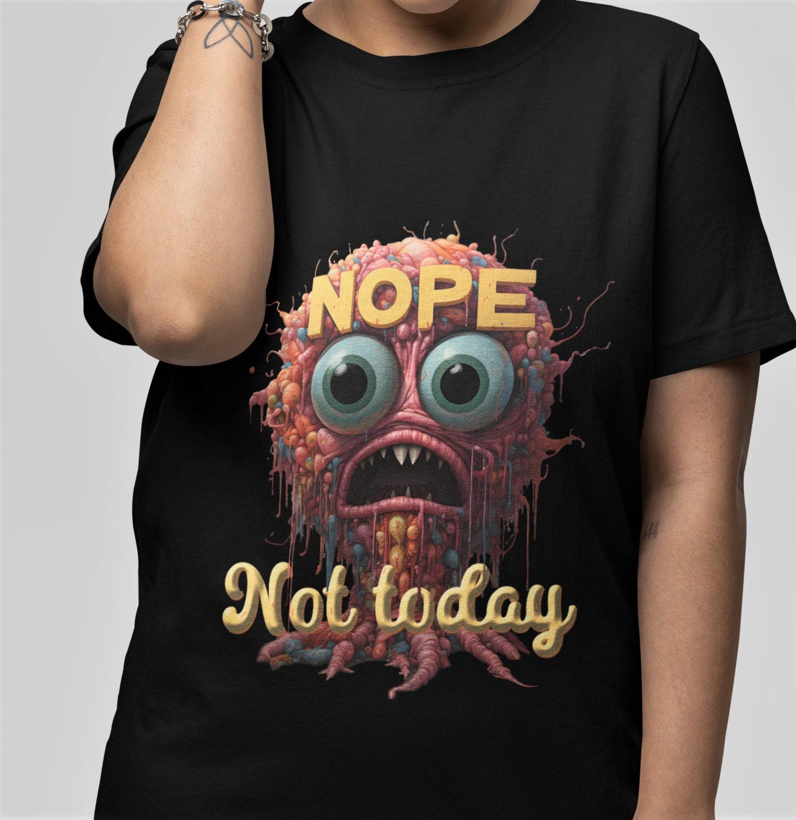 Nope Alien T-Shirt: Funny Extraterrestrial Graphic Tee XL