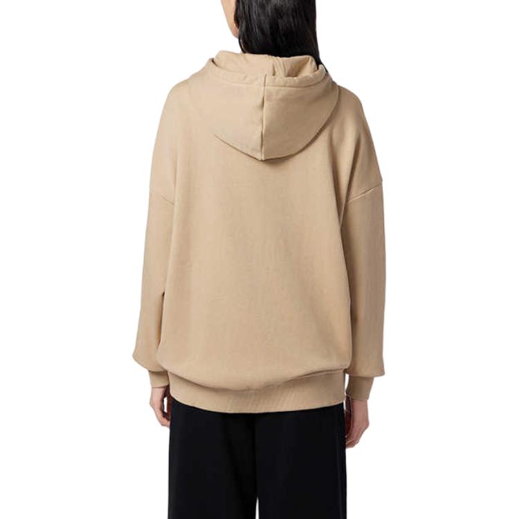 New Balance Sweatshirts Women's Khaki Hooded Moderate Regular AWT33328-INC