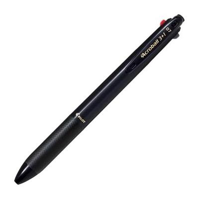 Pilot Acroball3+1 3-Color Ballpoint Pen (Black, Red, Blue) 0.7mm + Mechanical Pencil [Black] BKHAB50FB