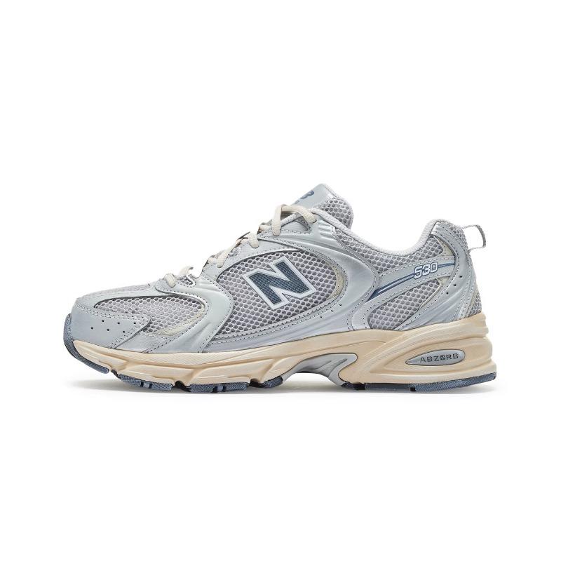 

NEW BALANCE Папины кроссовки Мужские Женские Обувь для пары Ретро Сетчатые кроссовки Весенние Дышащие Универсальные Спортивные Повседневные Кроссовки MR530VS 36 серый