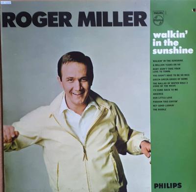 LP Record ROGER MILLER - Walkin' In The Sunshine BL7822 Philips 1967 UK Folk Used