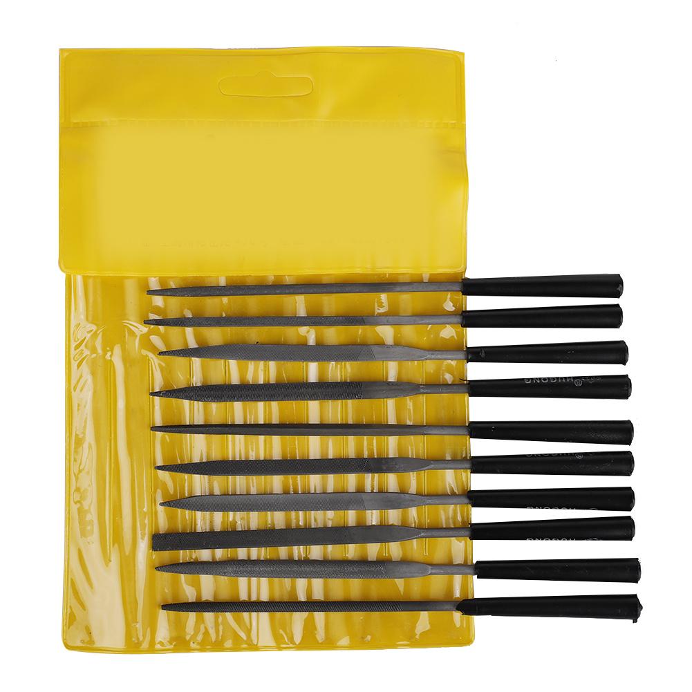 Set di lime ad ago Piccole lime Durevoli Alta Durezza Manico in Plastica Lime per Modellare Lucidare Intagliare