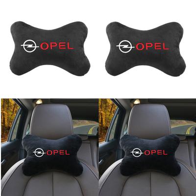 Almohada Cervical para Asiento de Coche Cojín Reposacabezas Reposapiés Accesorios con Emblema para Corsa D Astra Insignia Mokka Adam Combo OPC Vauxhall