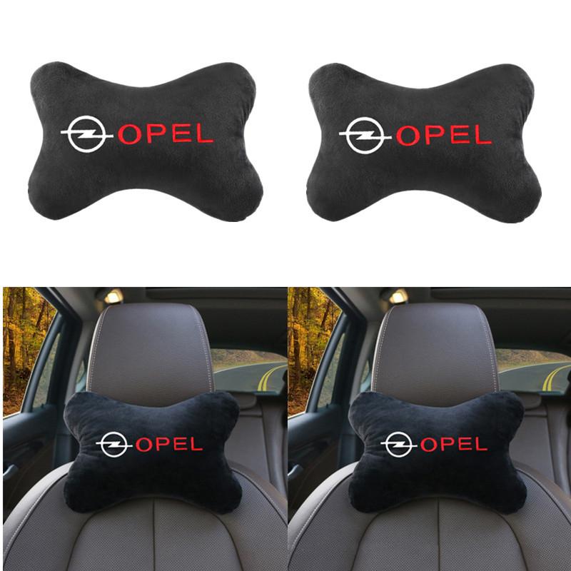 Car Seat Neck Pillow Headrest Rest Cushion Auto Emblem Accessories For Opel Corsa D Astra Insignia Mokka Adam Combo OPC Vauxhall