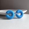 1Pair Sweet Cool Candy Ear Clip For Women Texture Colorful No Pierced Ear Cuff Female Party Daily Jewelry