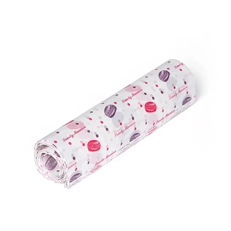 50PCS-food wrapping paper Food Grade Grease  waxed paper snack pad paper  anti-oil baking Tool Burger Fries Baking Wax Pad Paper