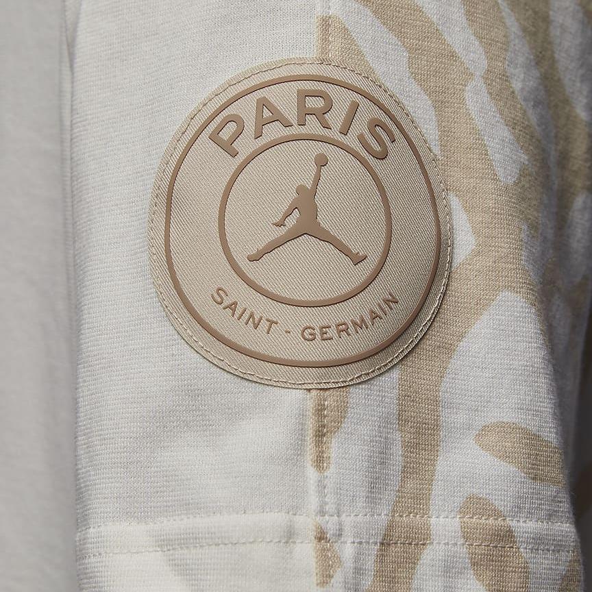 Jordan PSG Collaboration Round Neck Casual Short Sleeve SS24 T-Shirt Men Tops Sail-White FN5331-133