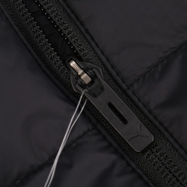 Puma Solid Color Outdoor Casual Sports Zip-Up Hooded Warm Cotton Jacket Men Jackets Black 657265-03