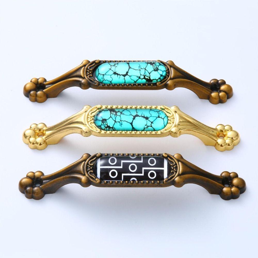 4 Pcs Minimalist Kitchen Cabinet Knobs Zinc Zinc Zinc Alloy Drawer Pulls Vintage Furniture Handles  Closet