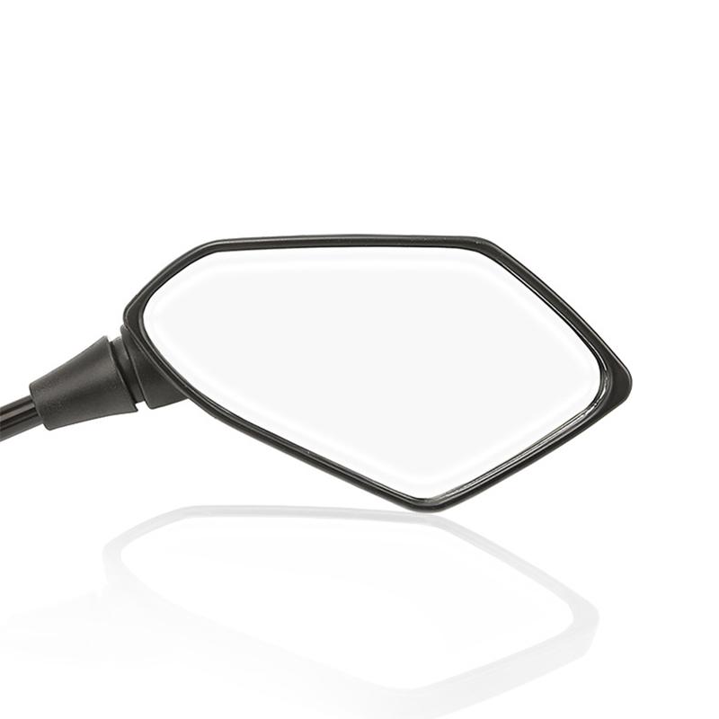 Kolip 2 Pieces Universal Motorcycle Rear View Mirrors, 360° Adjustable Flat Rear View Mirror,  7/8" Handlebars Mounted Rearview Mirror