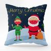 Christmas Abstract Santa Claus Pattern Print Home Decorative Cushion Cover Living Room Sofa Pillowcase