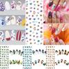 1 Sheet Flowers Water Transfer Decals Nail Art Stickers Tips DIY Manicure Tools