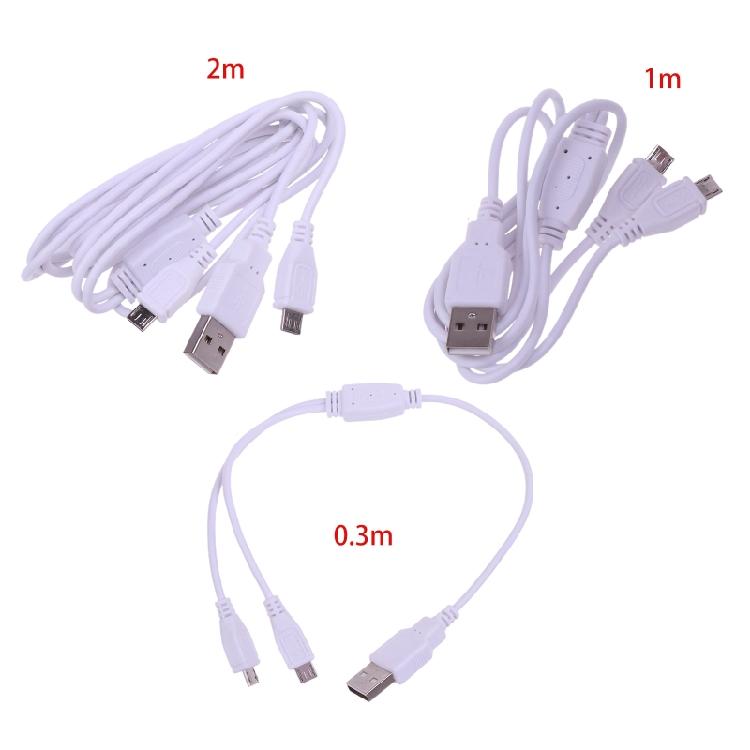 Dual Micro USB to USB 2 in 1 Charging Y Splitter Cable Fast Charging Cable