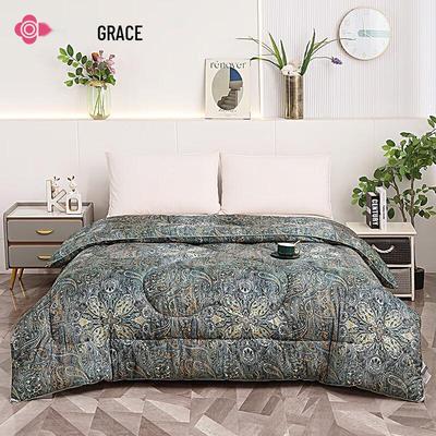 Jieliya Monaco Print Winter Fiber Quilt