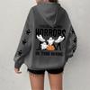 Women's Sweatshirt Casual Long Sleeve Atmosphere Top Loose Popular Round Neck Pullover Sweatshirt Top