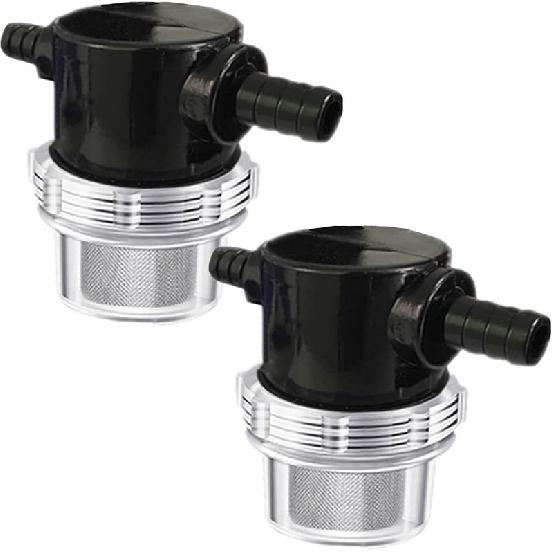 Twist-On Pipe Water Pump Strainer,RV Water Pump Filter Compatible With Shurflo Or Wfco,1/2" Npsm Inlet/Outlet With 80 Mesh Stainless Steel Filter