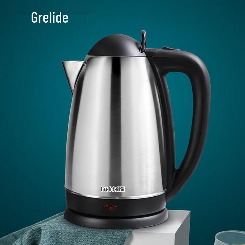 Grelide 2.5L 304 Stainless Steel Electric Kettle CN plug (adapter included)
