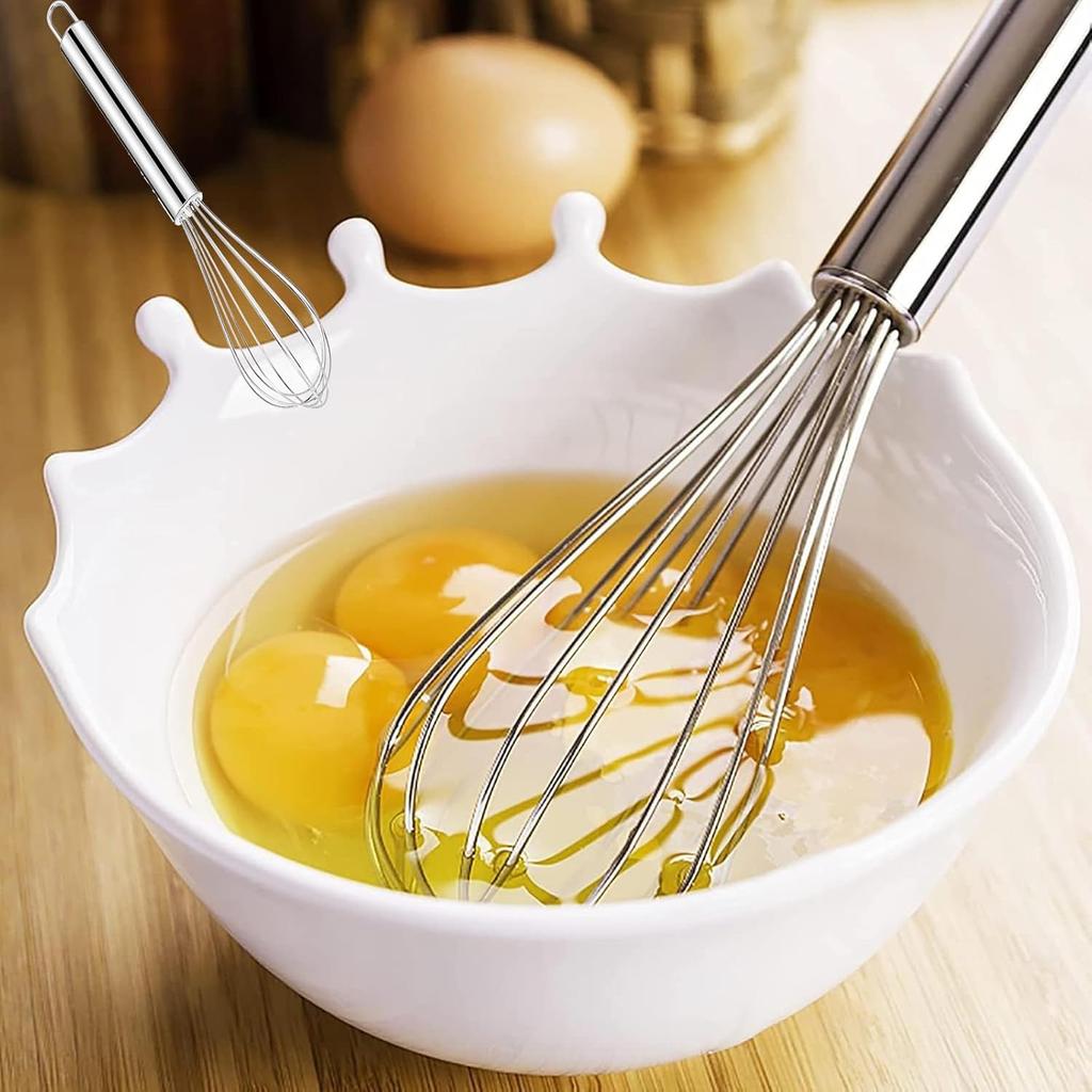 Stainless Steel Handheld Balloon Whisk Silver (6 inches)