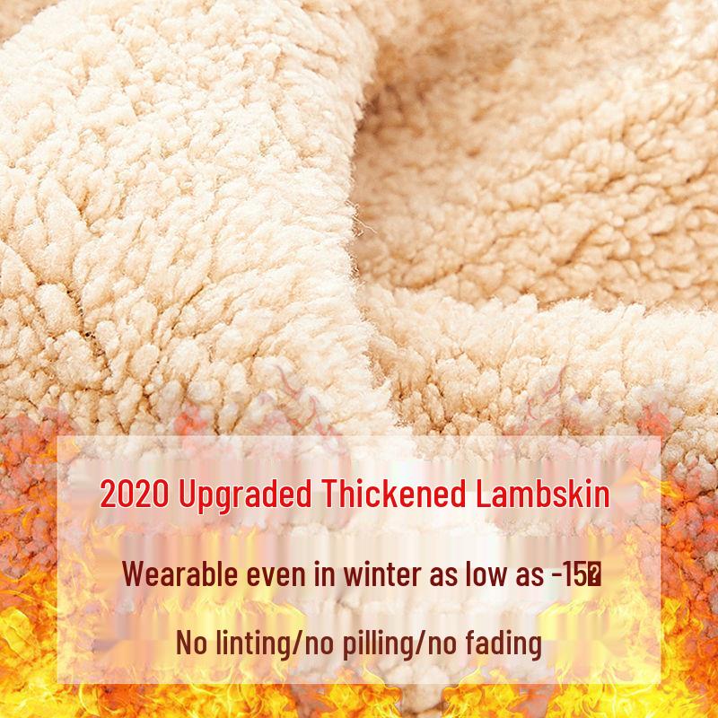 Men's Lambskin Fleece Hooded Jacket - Casual Winter Hoodie