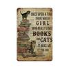 Funny Coffee Sign Retro Cat Posters Metal Tin Sign Vintage Kitchen Signs Coffee Bar Sign Cat Wall Art Poster Cats Home Decor