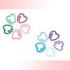 Heart-Shaped Colored Metal Stitch Markers for Knitting and Crochet
