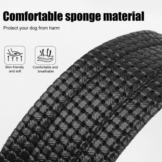 Hundemunnkurv Justerbar Løkke Nylon Munnkurv Pustende Anti-bjeffing Biting Tygging Munnkurv med Reflekterende Stropper for Liten Medium Stor Hund
