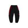 Li Ning Sports Fashion Series Spliced Loose Cuffed Sweatpants Men Bottoms Black AKLR017-1