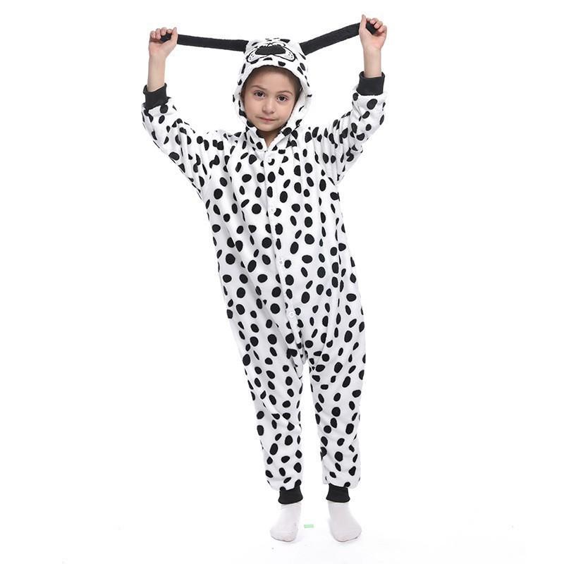 Kids' Cartoon Onesie Sleepwear Hooded And Long Sleeves