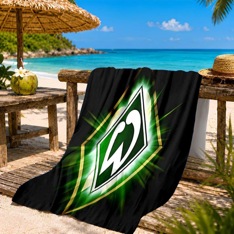 Werder Bremen Fußball Strandtuch, Schnelltrocknend, Pflegeleicht, Geeignet für Fitness und Strandurlaub, Sport-Essential