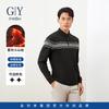 Goldlion Men's Warm Wool Blend Long Sleeve Polo Shirt