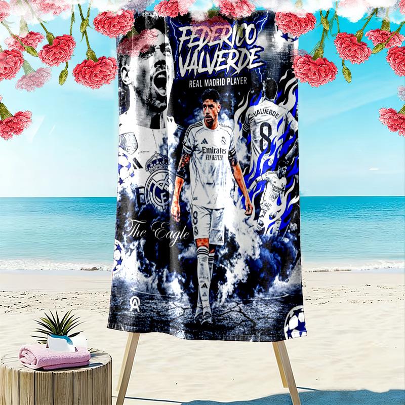 Beach Towel Soccer Stars Dream Beach Towel Soft Beach Towel For Vacation Photos Outdoor Pool Towel Quickdrying Swim Towel Swim Fashion Printing