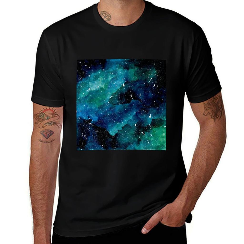 Emerald Galaxy Tshirt Stretch Fabric Comfort Tshirt