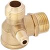 Brass Check Valve,Male Thread 90 Degree Brass Air Compressor Check Valve Spare Parts 20 * 19 * 10mm